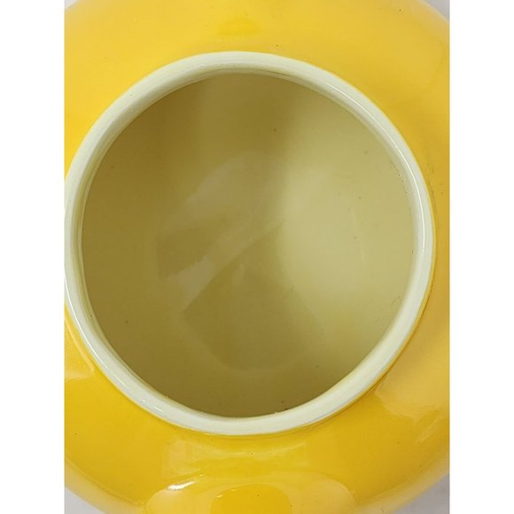 Vintage Yellow Ceramic Teapot W Lid & Coffee/Tea Cup Yellow/White Single Serve - Picture 7 of 16
